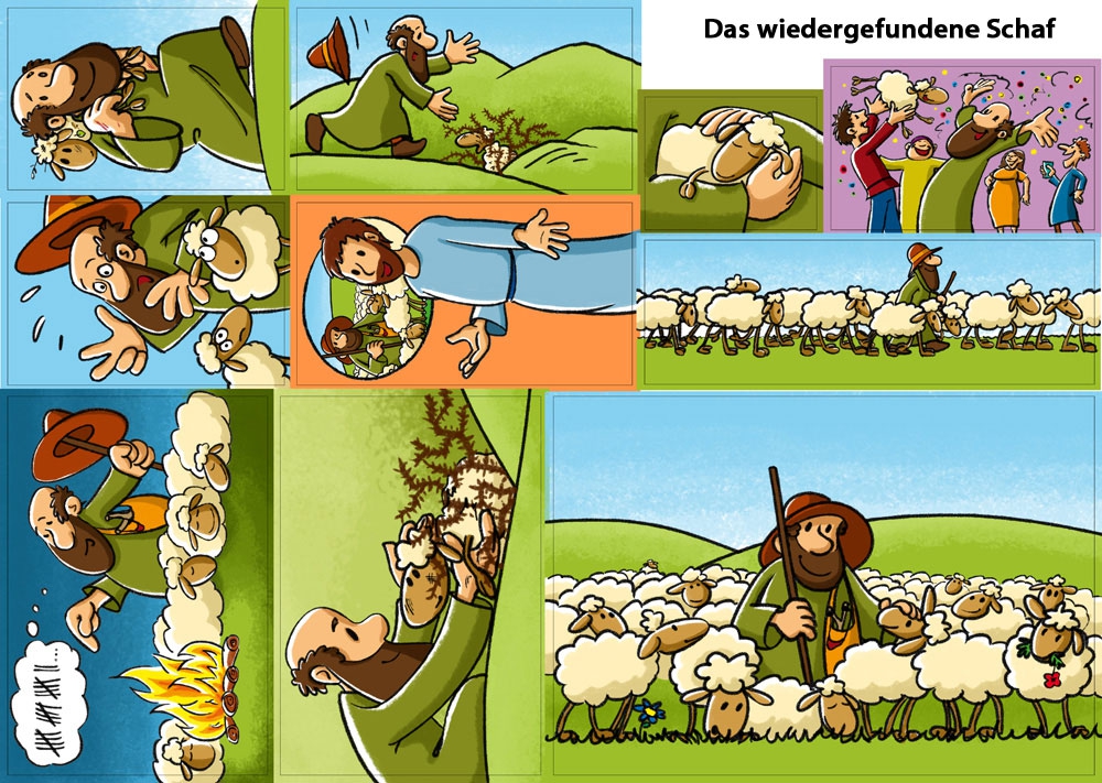 Figurenset - Das wiedergefundene Schaf - 1627