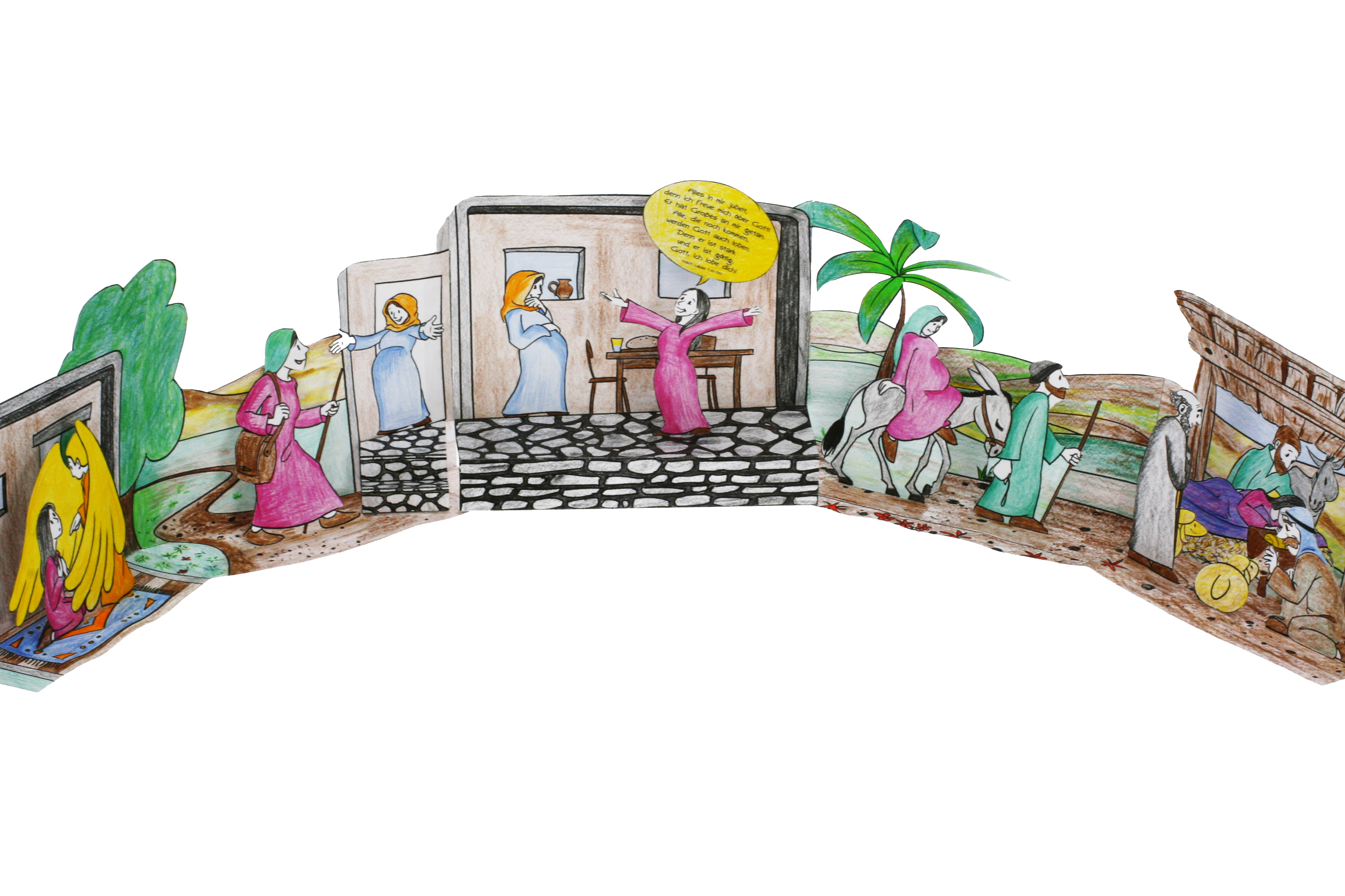Bastelbogen: Weihnachtspanorama - 41