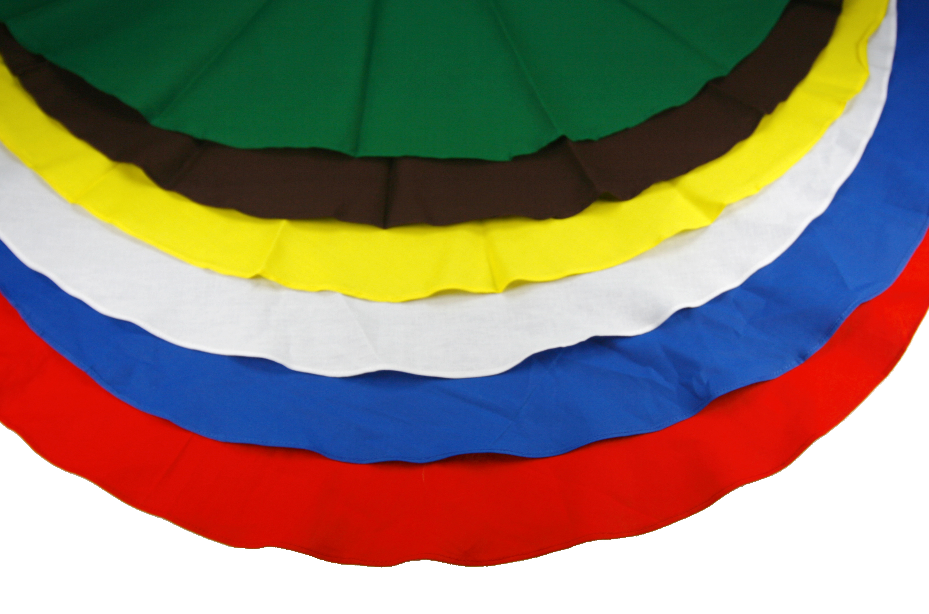 Set Baumwoll-Rundtücher alle 6 Farben - S1359