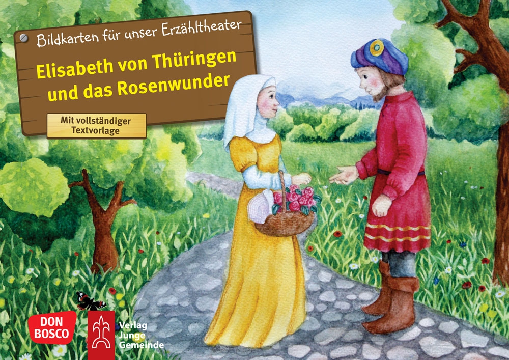 Kamishibai Bildkartenset: Elisabeth von Thüringen und das Rosenwunder - 9023