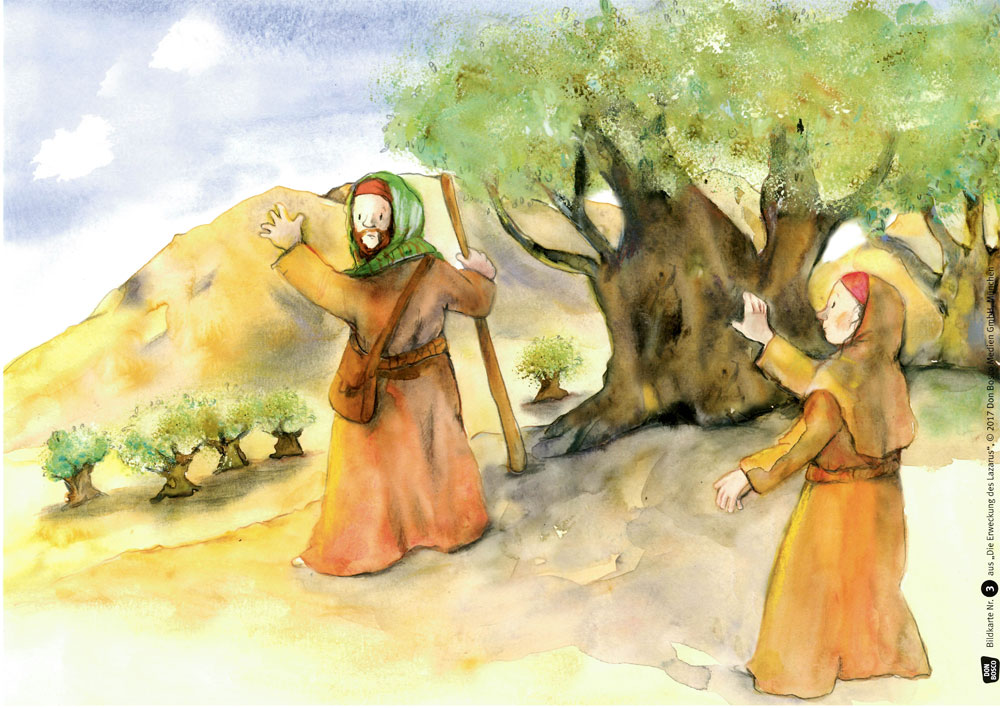 Kamishibai Bildkartenset: Die Erweckung des Lazarus - 3593