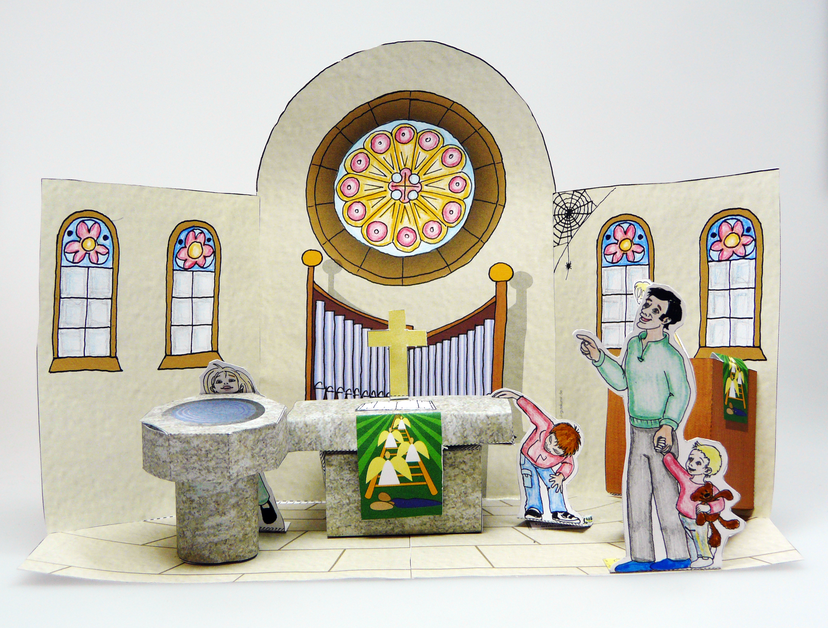 Bastelbogen: Bastelkirche - 34 Bastelbogen: Bastelkirche - 34