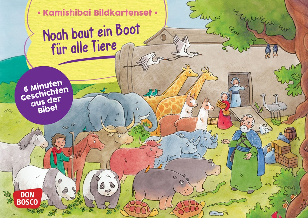 5-Minuten-Geschichten: Noah baut ein Boot für alle Tiere - 3747
