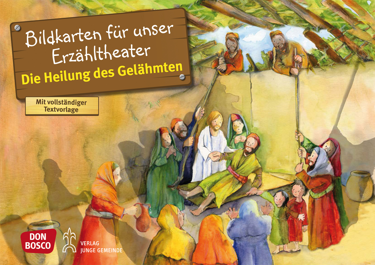 Kamishibai Bildkartenset: Die Heilung des Gelähmten - 3413