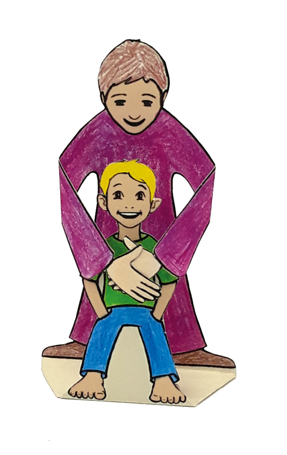 Bastelbogen: Jesus - Freund der Kinder - 1729 Bastelbogen: Jesus - Freund der Kinder - 1729