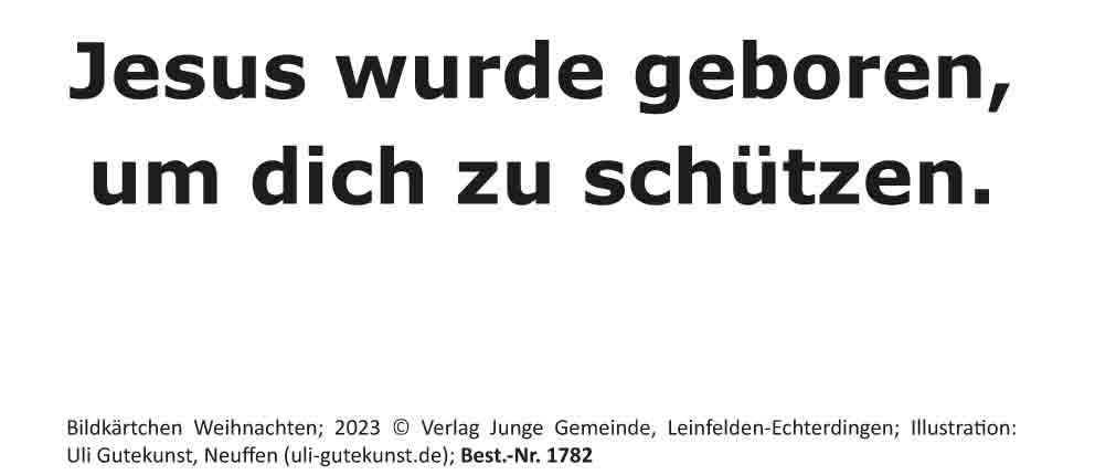 Bildkärtchen Weihnachten - 1782