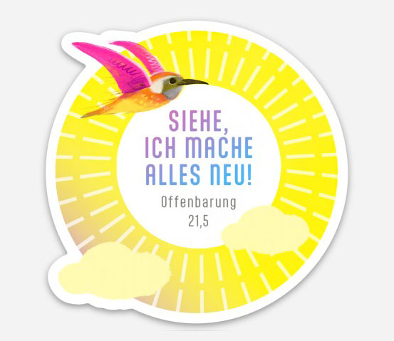 Kühlschrankmagnet zur Jahreslosung 