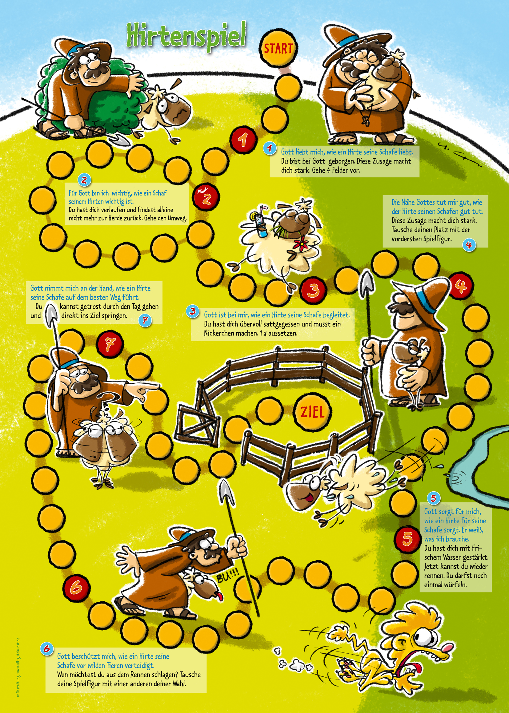 Bastelbogen: Hirtenspiel - 57 Bastelbogen: Hirtenspiel - 57