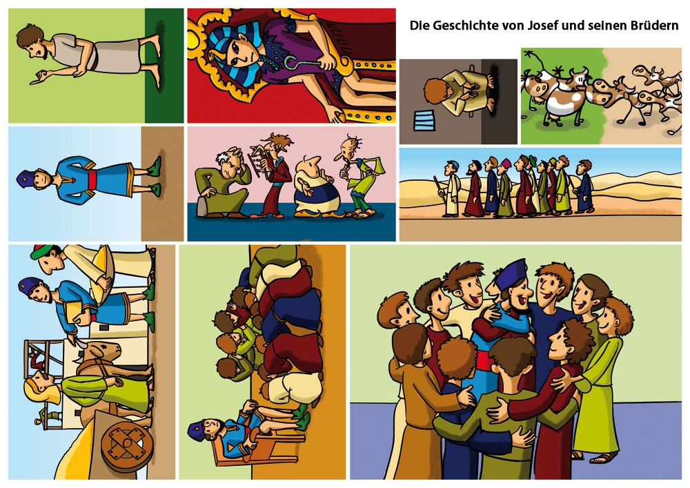 Figurenset - Die Geschichte von Josef und seinen Brüdern - 1662