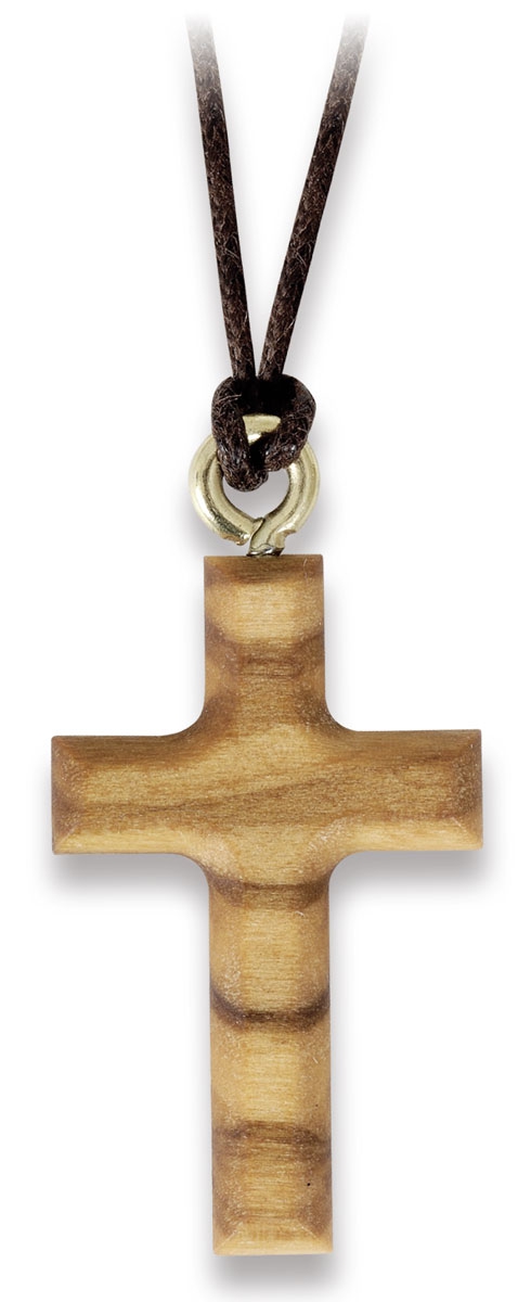 Kreuz-Anhänger Olivenholz - 1657