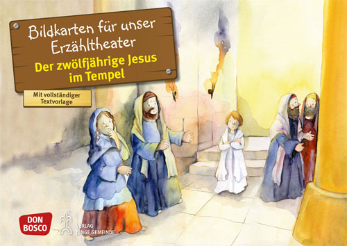 Kamishibai Bildkartenset: Der zwölfjährige Jesus im Tempel - 3499