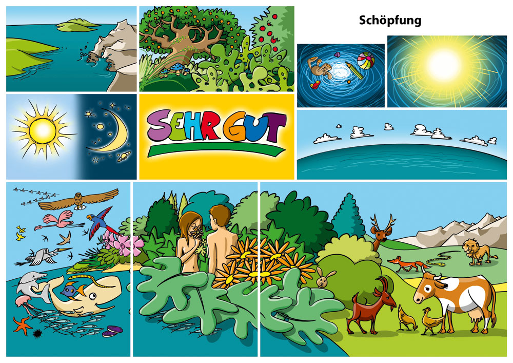 Figurenset - Schöpfung - 1764 Figurenset - Schöpfung - 1764