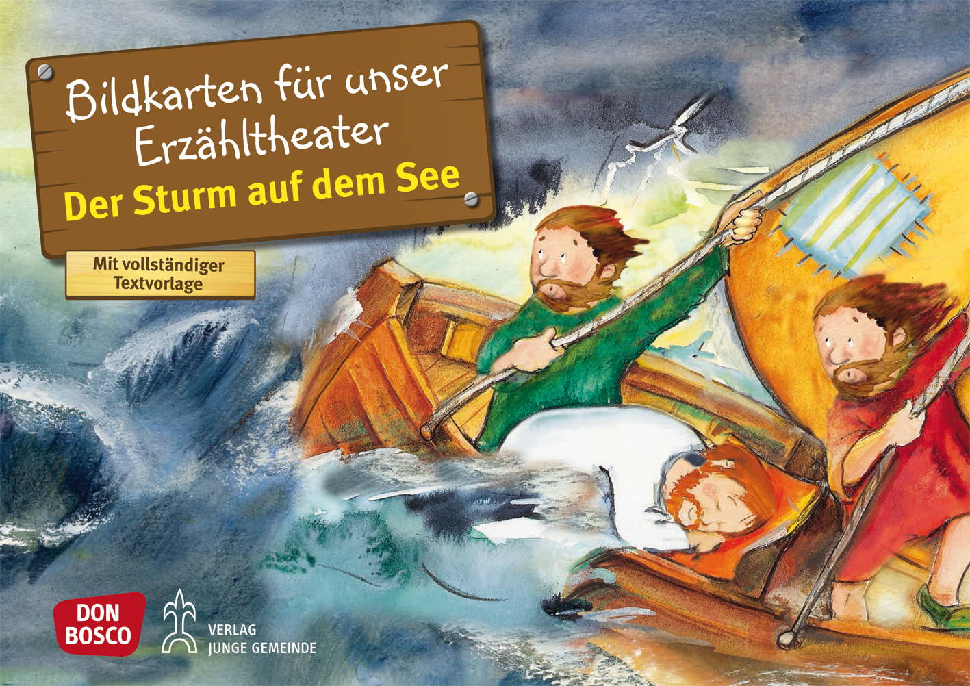 Kamishibai Bildkartenset: Der Sturm auf dem See - 3412