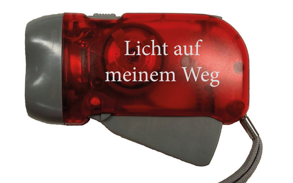 Dynamo-Taschenlampe rot - 1718