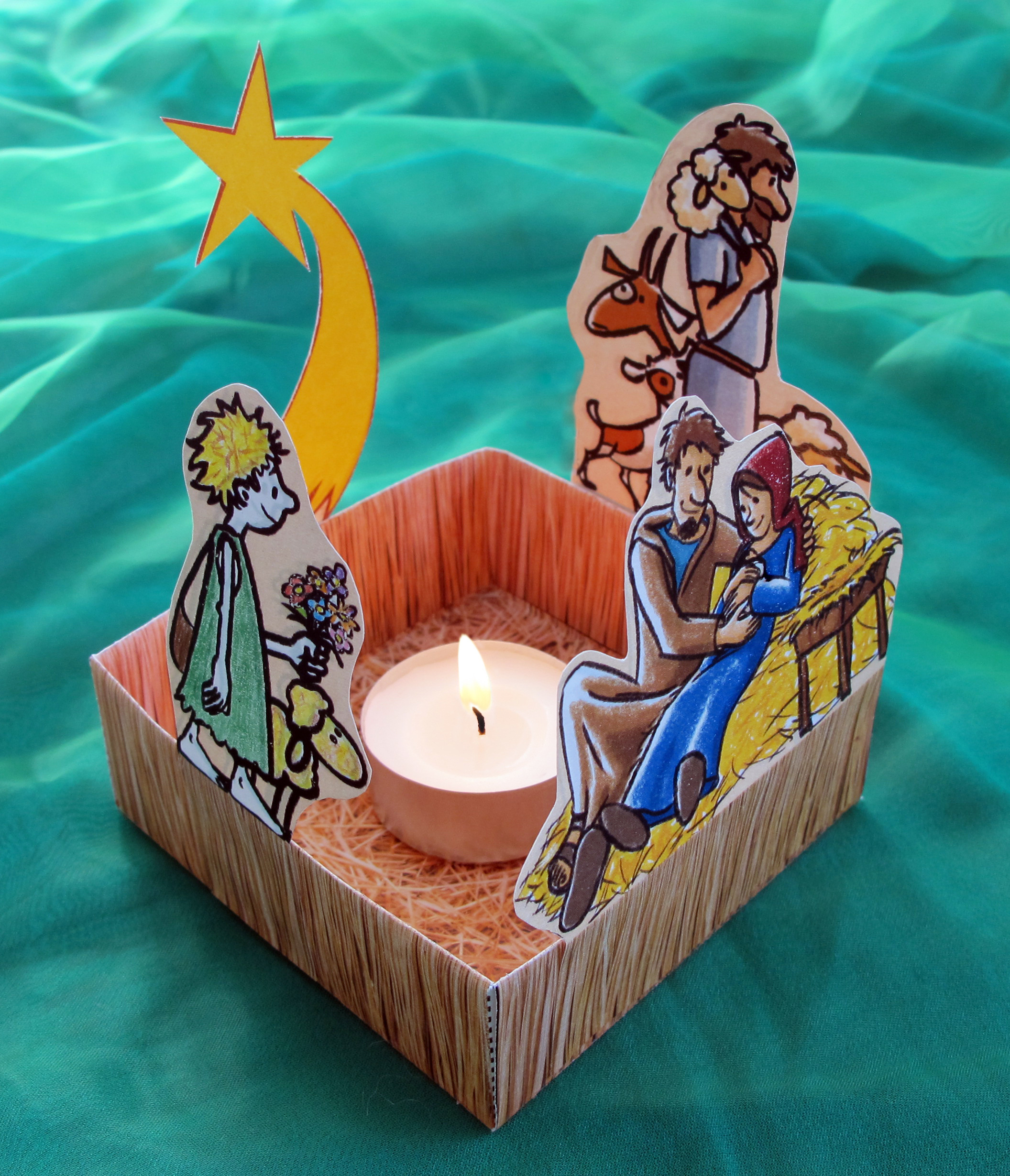 Bastelbogen: Weihnachtsschachtel - 1565