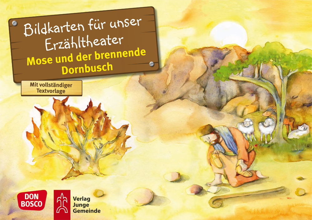 Kamishibai Bildkartenset: Mose und der brennende Dornbusch - 3595