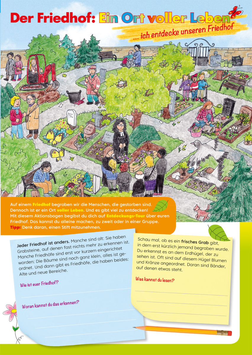 Bastelbogen: Der Friedhof: Ein Ort voller Leben - 1778 Bastelbogen: Der Friedhof: Ein Ort voller Leben - 1778