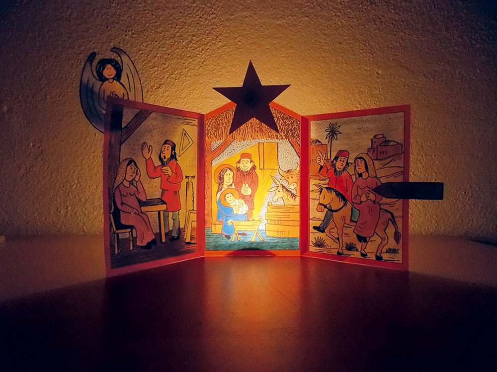 Bastelbogen: Weihnachtstransparent - 61