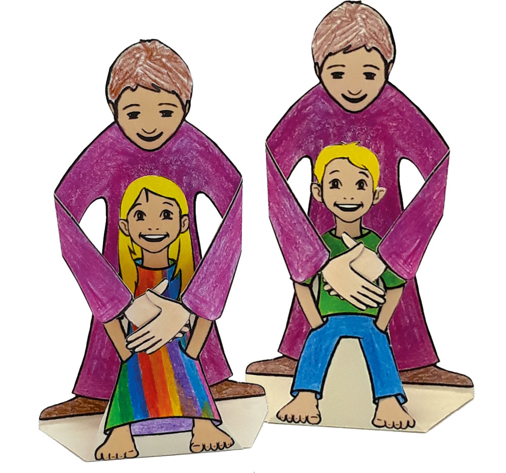 Bastelbogen: Jesus - Freund der Kinder - 1729 Bastelbogen: Jesus - Freund der Kinder - 1729