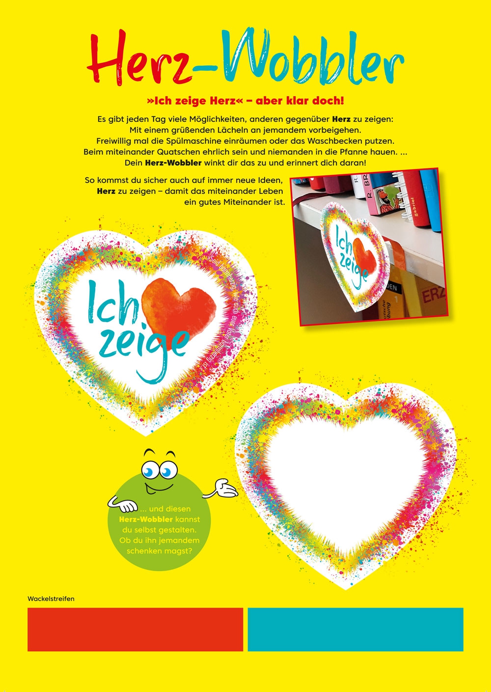 Bastelbogen: Herz-Wobbler - 1730 Bastelbogen: Herz-Wobbler - 1730