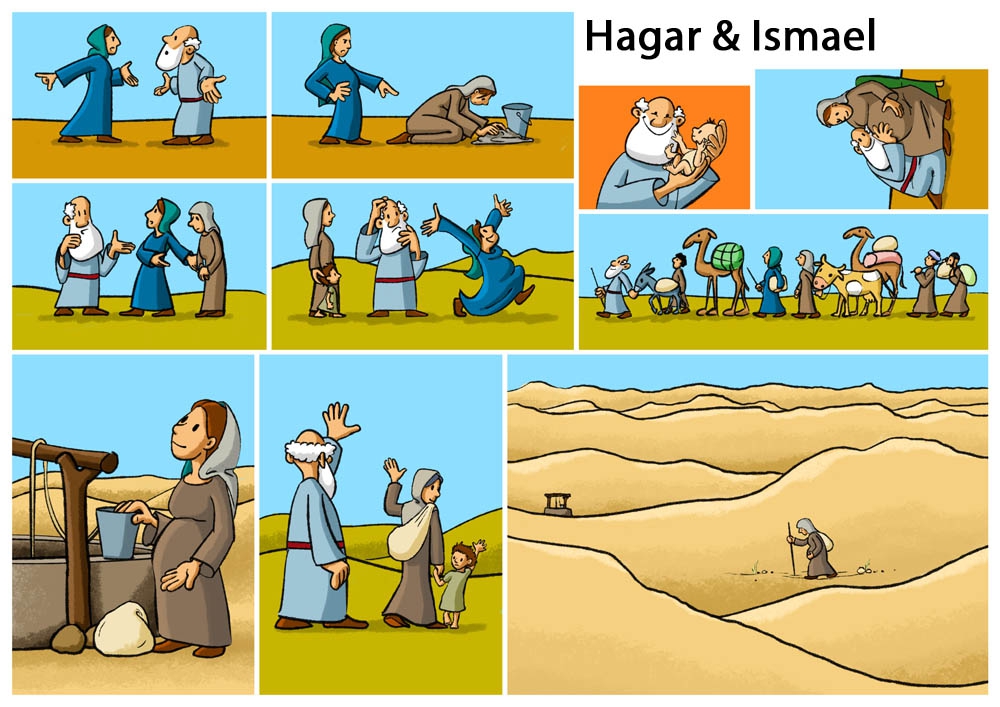Figurenset - Hagar und Ismael - 1634