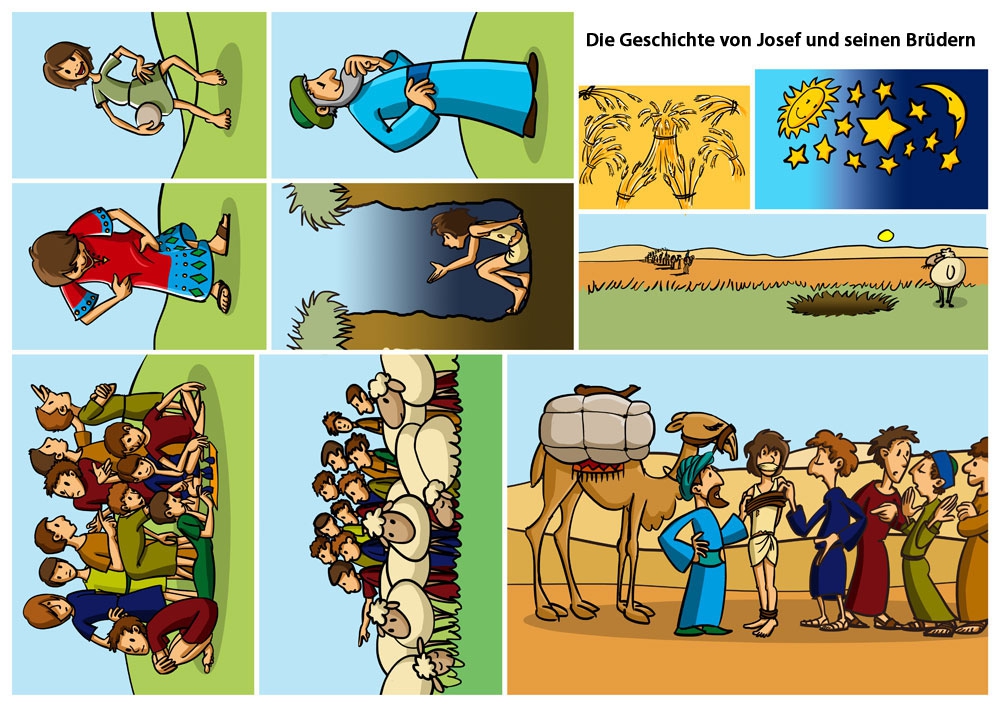 Figurenset - Die Geschichte von Josef und seinen Brüdern - 1662