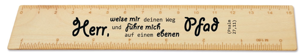 Lineal mit Psalmvers - 1747