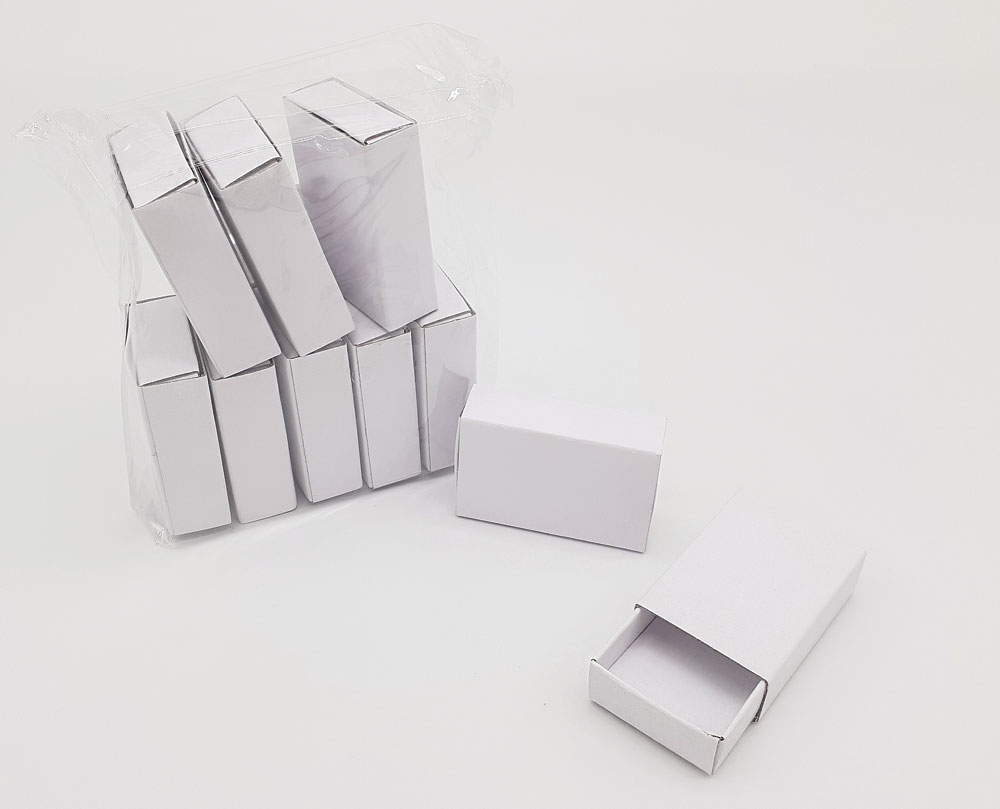 Streichholzschachteln blanco, weiß Streichholzschachteln blanco, weiß