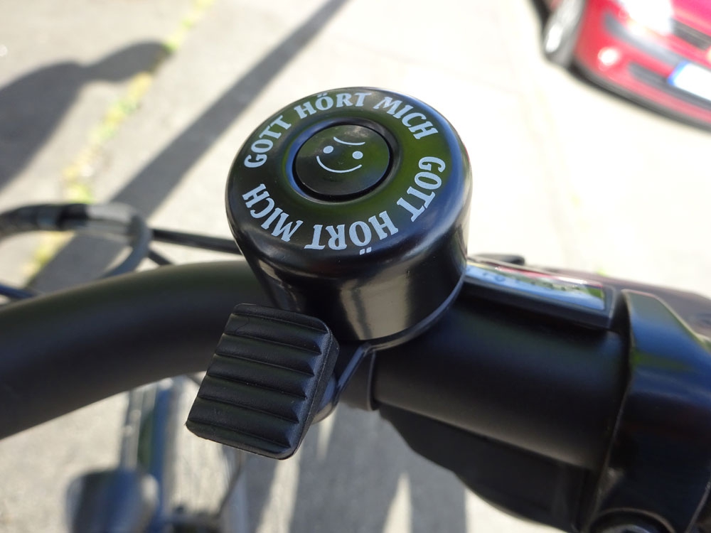 Fahrrad-Glocke   "Gott hört mich" - 1736