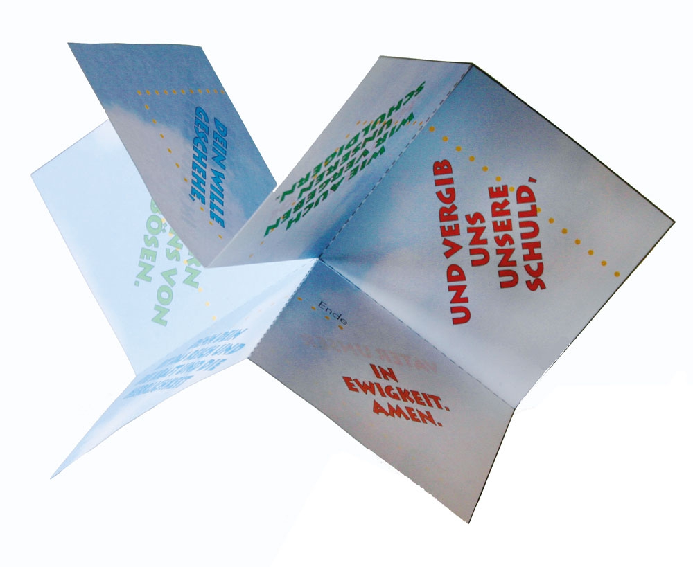 Bastelbogen: Vaterunser-Faltspiel - 888 Bastelbogen: Vaterunser-Faltspiel - 888