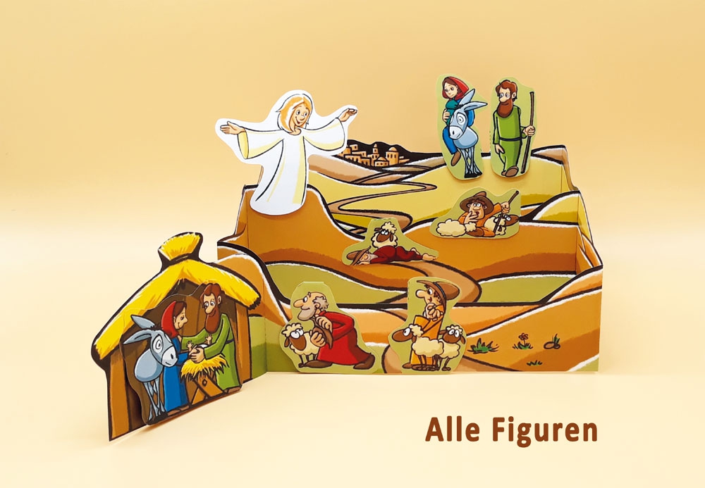 Bastelbogen: Weihnachtsbühne - 1682