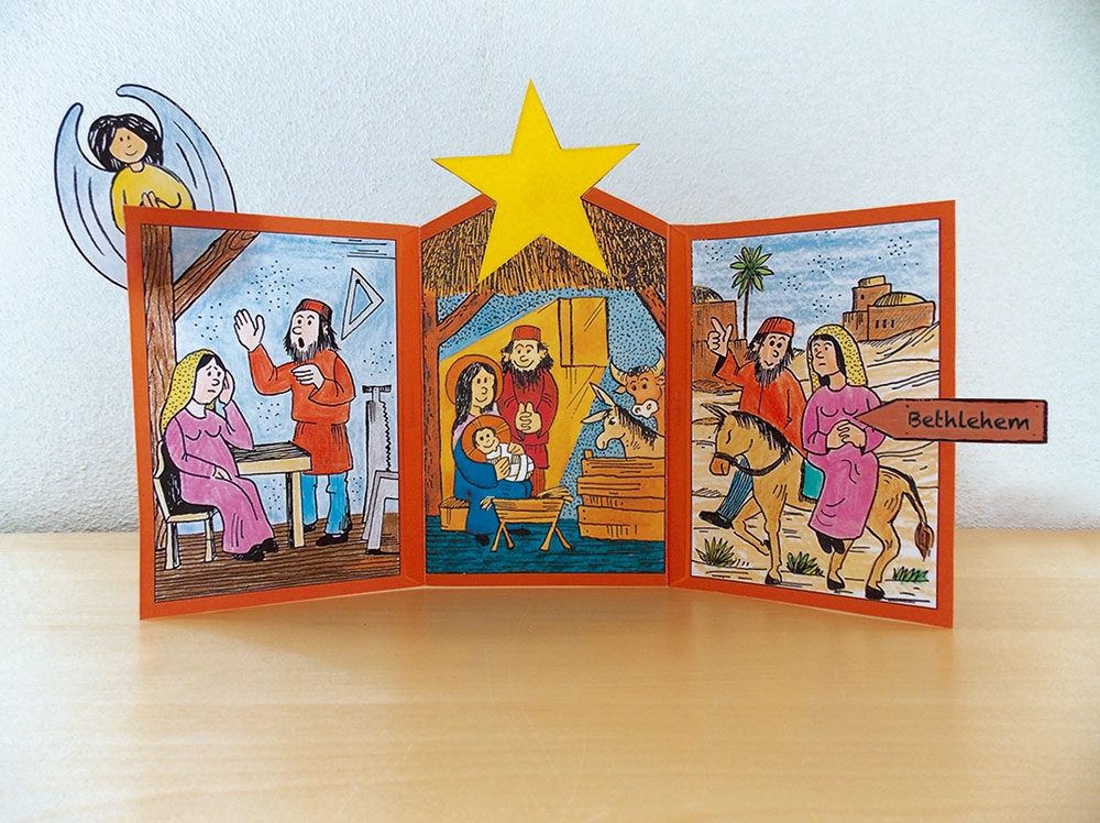 Bastelbogen: Weihnachtstransparent - 61