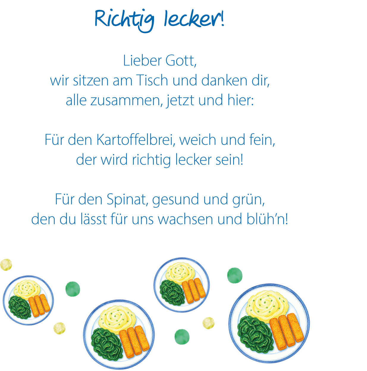 Wir danken für das Essen